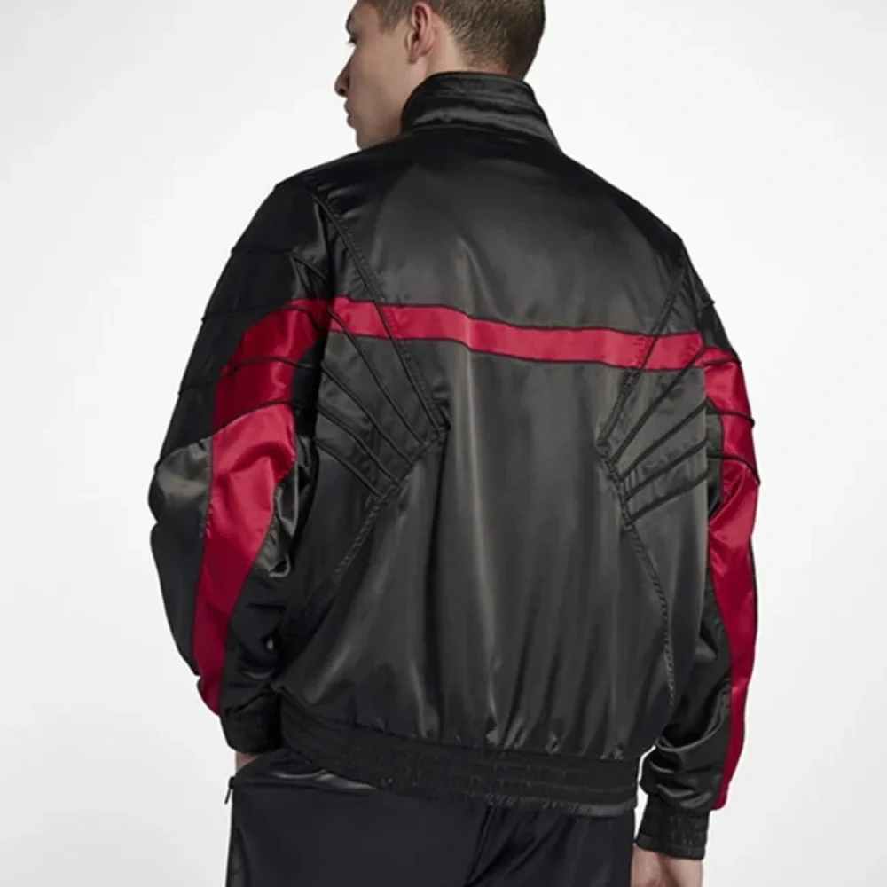 Jordan Black and Red Men's Track Jacket